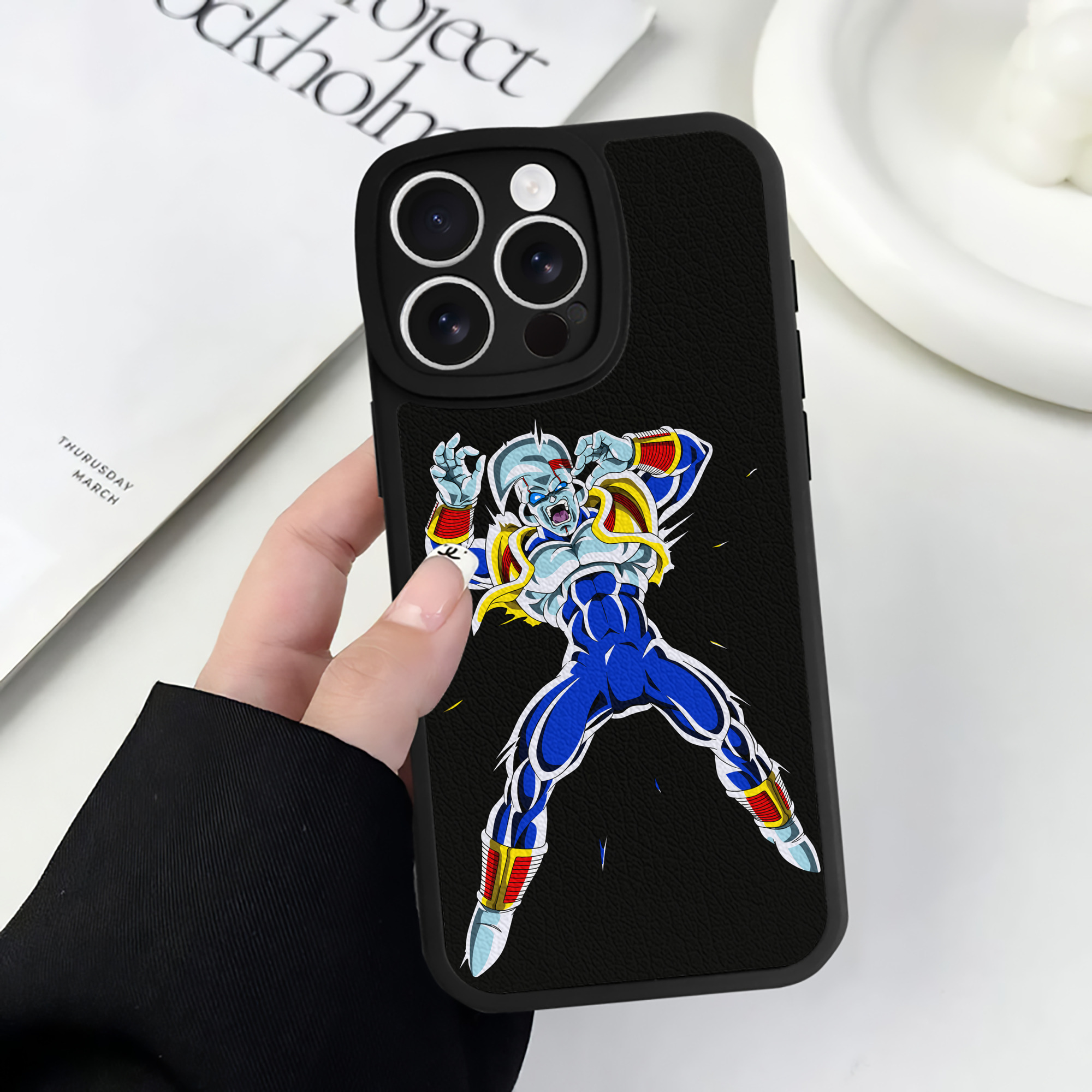 （画像用） ドラゴンボール DRAGON BALL 【iPhone 16シリーズ対応】シリコンスマホケース（レザー調） 材質：シリコン